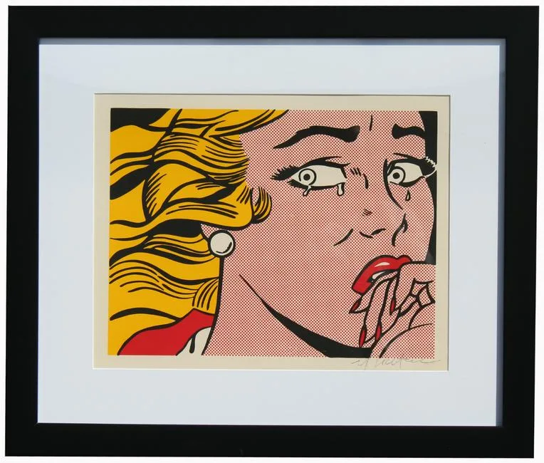 Crying Girl by Roy Lichtenstein, 1963, Screen Print on Paper, sold Sep 2021