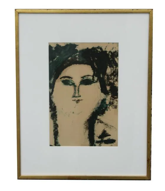 Untitled by Amedeo Modigliani, Color Lithograph, sold Sep 2021