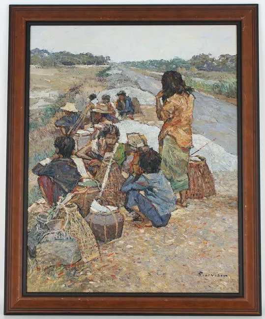 Untitled by Patamares Livisit, Oil on canvas, sold Nov 2021