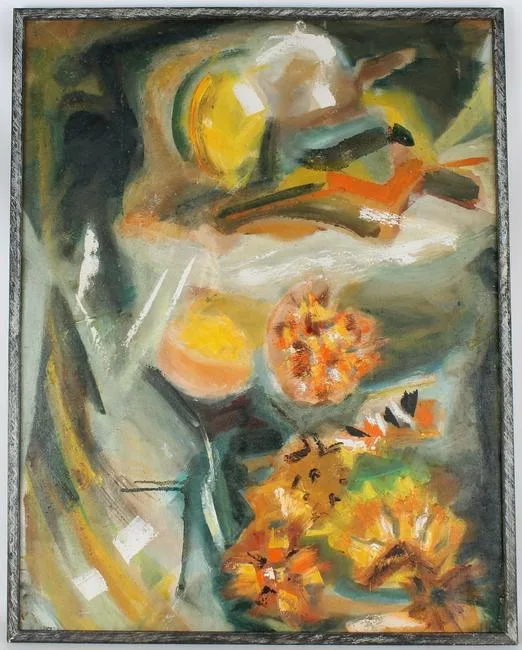 Untitled by Byron Browne, Oil on canvas, offered Nov 2021