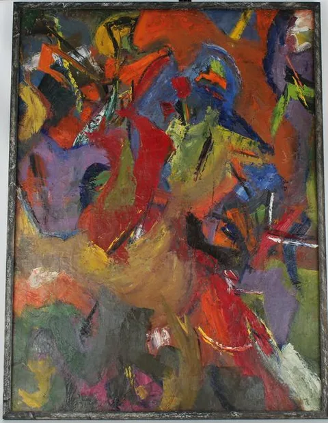 Byron Browne, Untitled, Oil on canvas
