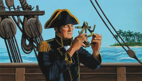 Dean Ellis, British Captain John Marshall, Tempera on Masonite