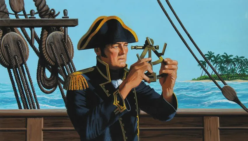 British Captain John Marshall by Dean Ellis, Tempera on Masonite, sold Nov 2021