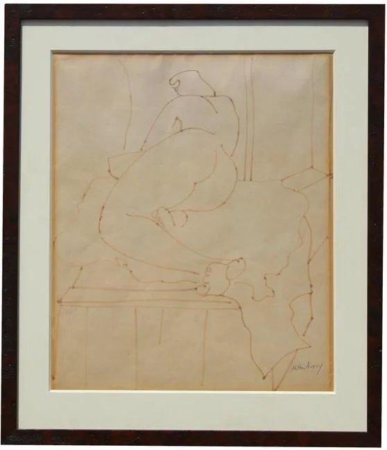 Untitled by Milton Avery, Felt Tip Marker on Paper, offered Jan 2022