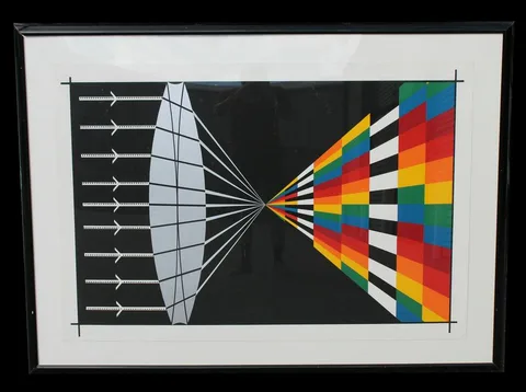Allan D'Arcangelo, Refraction, Lithograph