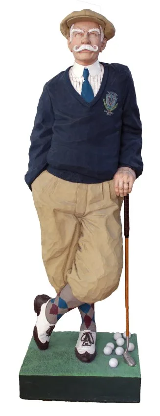 Jack Dowd, The Golfer, plaster