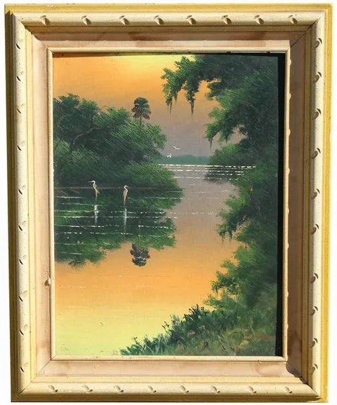 Willie Daniels, Untitled, Oil on Upson Board