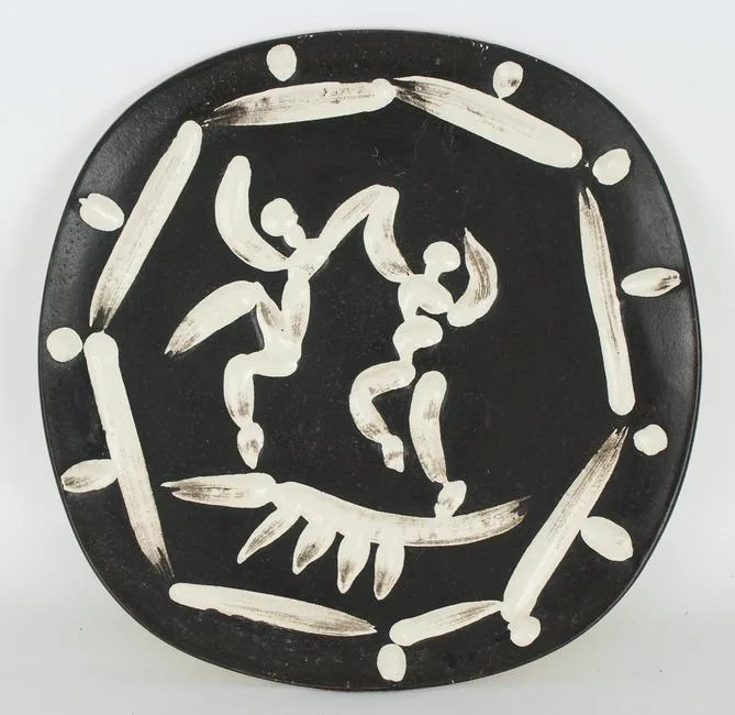 Two Dancers by Pablo Picasso, Ceramic, sold Jun 2022