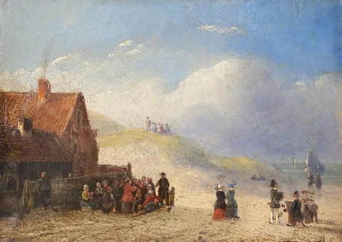 Isaac van Ostade, Untitled, Oil on Panel