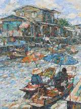 Patamares Livisit, People Rowing Through Canal