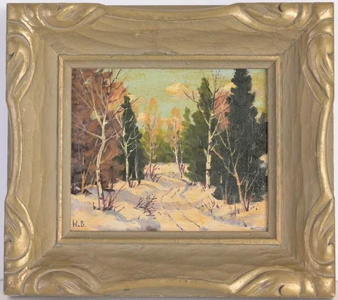 Walter Emerson Baum, Untitled, Oil on Board