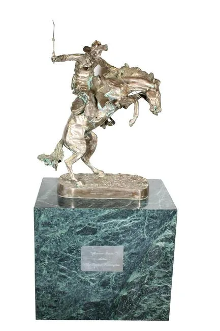 Bronco Buster by Frederic Remington, Bronze, offered Apr 2023