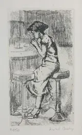 Isabel Bishop, Girl at Soda Fountain