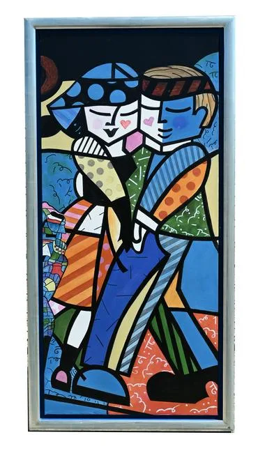 Untitled by Romero Britto, Acrylic on Canvas, offered Aug 2023