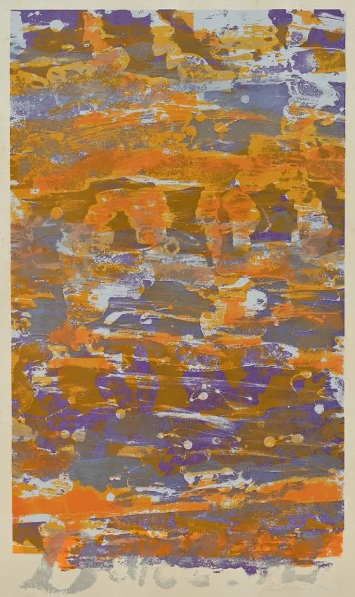 Dance by Sam Gilliam, lithograph, sold Sep 2023