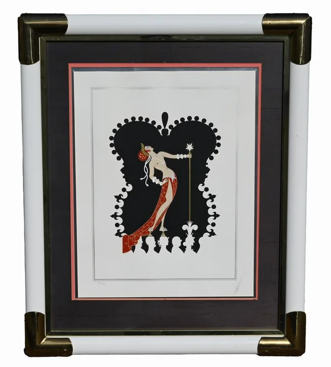 The Seven Deadly Sins: Pride by Erté, Serigraph, sold Feb 2024