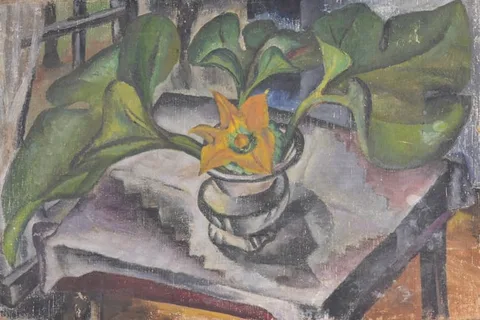 Beulah Stevenson, Squash Blossoms, Oil on canvas