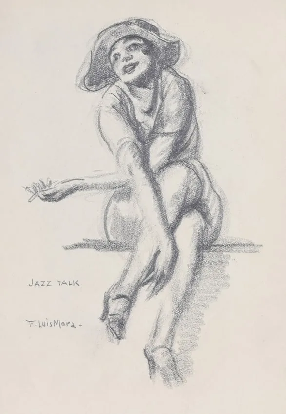 Jazz Talk by Francis Luis Mora, sketch, sold Jun 2024