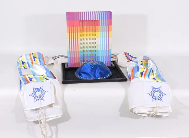 Rainbow Torah by Yaacov Agam, 1992, polymorph, sold Dec 2024