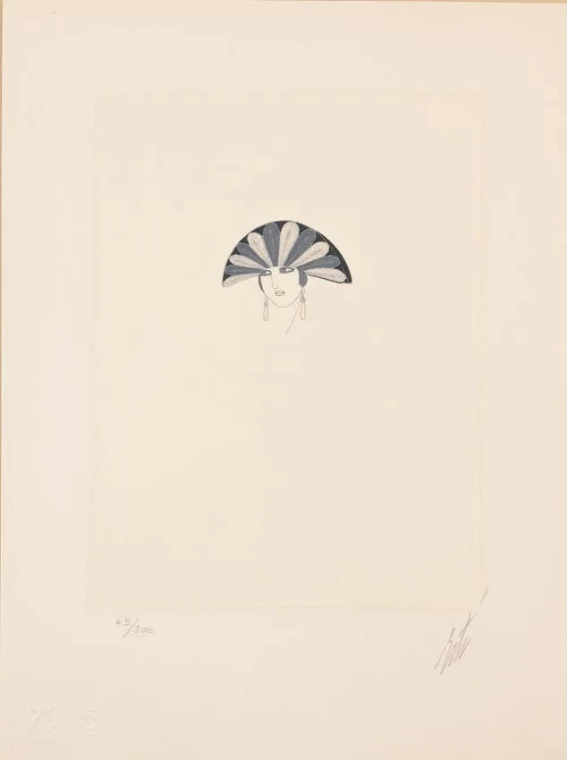 Erté, Feathers, 1975, Lithograph