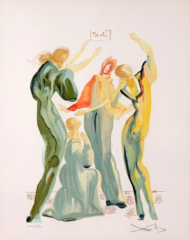 La Danse by Salvador Dalí, Wood Engraving on Paper, sold Jan 2026