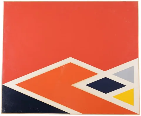 Larry Zox, Gemini Series Untitled (Red), 1968, Color Screenprint