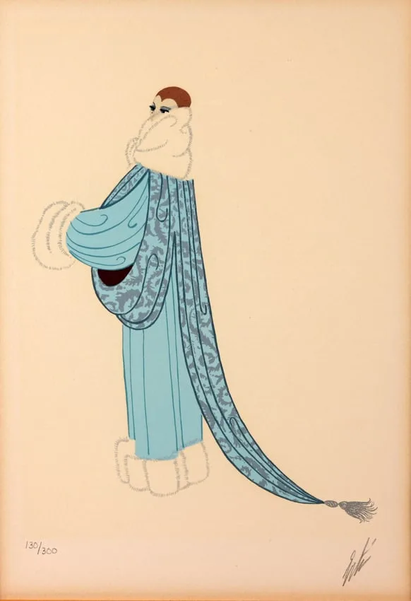 Erté, Elegance, 1975, Color Serigraph