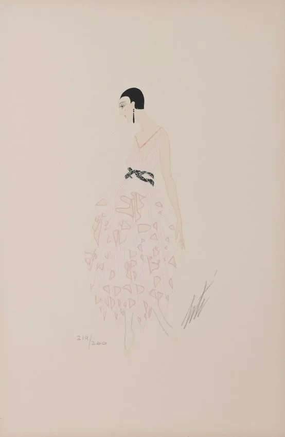 Erté, Nicole, 1975, Color Serigraph