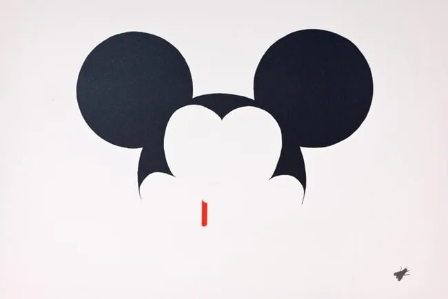 Cocaine Mickey by George Morton-Clark, 2006, Spray Paint on Canvas, offered Jul 2026
