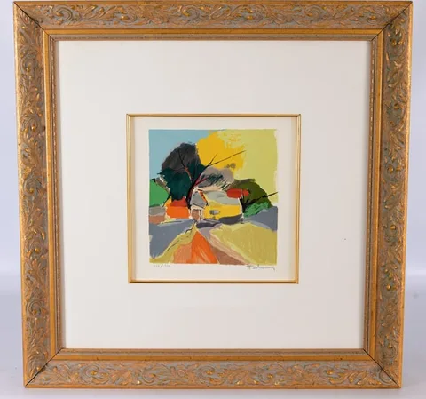 Itzchak Tarkay, Paysage, Color Lithograph