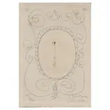 Lucio Fontana, Concetto Spaziale (Fanny Hill), 1968, Etching in colors with puncture on wove paper