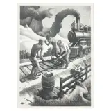 Ten Pound Hammer (Fath 79) by Thomas Hart Benton, 1967, Lithograph on Rives paper, sold Sep 2025