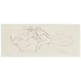 Reuben Nakian, Leda and the Swan - 7, 1980, Etching and chine collé with wove support