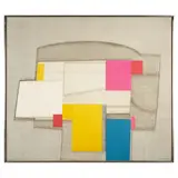 Norio Azuma, In Gray-H, c. 1970, Screenprint in colors on canvas