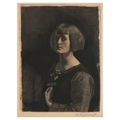Ranunculus (Anais) (Fletcher 25) by Gerald Brockhurst, 1921, Etching on paper, sold Sep 2025