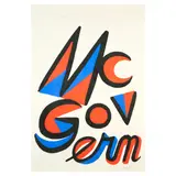 Alexander Calder, McGovern, 1972, Lithograph in colors on Rives BFK paper