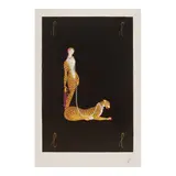 Erté, Letter L, from Alphabet, 1976, Lithograph and screenprint in colors on Arches paper