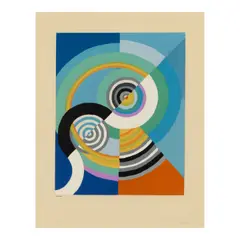 Robert Delaunay, Rythme 3, from Art d'Aujourd'hui, Maîtres de l'Art Abstrait, Album I, 1953, Screenprint in colors on wove paper