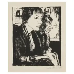 In Der Tram (Dube 241 III C) by Erich Heckel, 1916, Lithograph on Van Gelder laid paper, Dube's third state (of three), sold Sep 2025