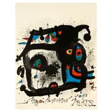 Homenatge à Joan Prats (Maeght 852) by Joan Miró, 1972, Lithograph in colors on Guarro paper, sold Sep 2025