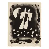 One plate, from Catalogue de l'exposition 'Recent paintings 1953' à l'occasion du 60e anniversaire de l'artiste (Maeght 140) by Joan Miró, 1953, Lithograph on wove paper, sold Sep 2025