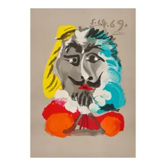 Pablo Picasso, One plate, from Les Portraits Imaginaires, 1969