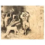 Pablo Picasso, La Danse des Faunes (Bloch 830, Mourlot 291), 1957, Lithograph on Arches paper