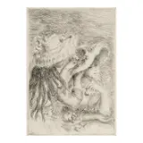 Pierre-Auguste Renoir, Le chapeau épinglé  (Delteil/Stella 8), c. 1894, Etching and drypoint on cream wove paper, second (final) state