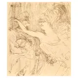 Guy et Mealy, dans Paris Qui Marche (Adriani 305) by Henri de Toulouse-Lautrec, 1898, Lithograph on wove paper, monogramed within the stone, aside from the edition of 100, sold Sep 2025