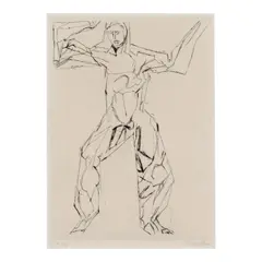 Jacques Villon, Untitled, from Dents de Lait, Dents du Loup, by Henri Pichette, 1959, Etching on wove paper