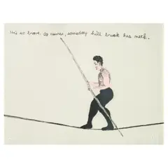 Nicholas Africano, High Wire, 1979, Lithograph in colors on wove paper