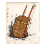 Christo & Jeanne-Claude, Package on a Handtruck Project (Schellmann 108)