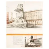 Christo & Jeanne-Claude, Wrapped Monument to Vittorio Emanuele #1, #7, from Project for Piazza del Duomo, Milan (2 works) (Schellman 81; 83)
