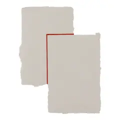 Mary Heilmann, Cut, 1990, Aquatint in red on handmade paper